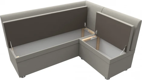 Диван кухонный угловой Уют правый угол (Бежевый/Рогожка) Лига Диванов арт.124130