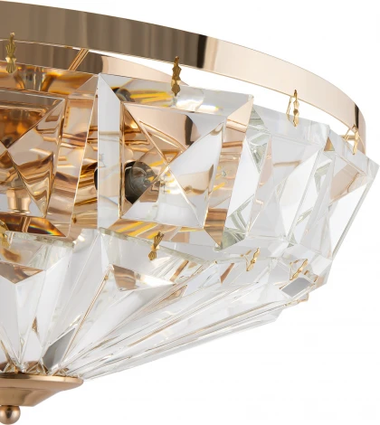 Потолочная люстра буше Maytoni Facet MOD094CL-06G (220V, хрусталь, круглые)