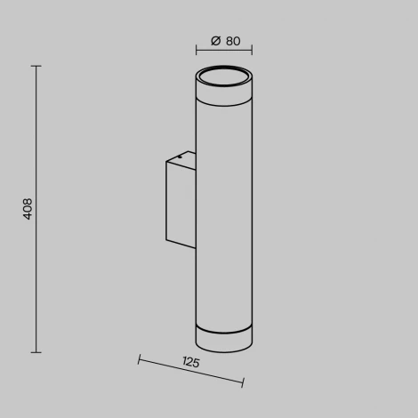 Уличный настенный светильник Outdoor O514WL-L30B3K1