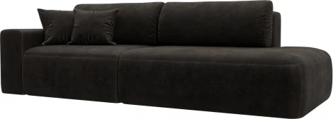 Диван прямой Лига-036 НПБ Модерн подлокотник слева Лига Диванов (Велюр) арт.127708L