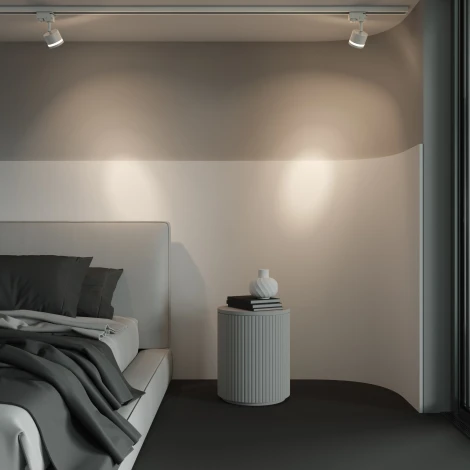 Трековый светильник однофазный GX53 12W 220V Nuvolt Vertu LTL-004W