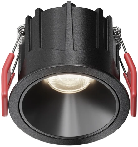 Встраиваемый светильник Maytoni Alfa LED DL043-01-10W4K-RD-B-1 (220V, круглые)
