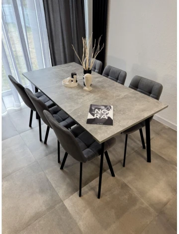 Кухонный стол Notta Кортни (Металл/Черный) арт.619218