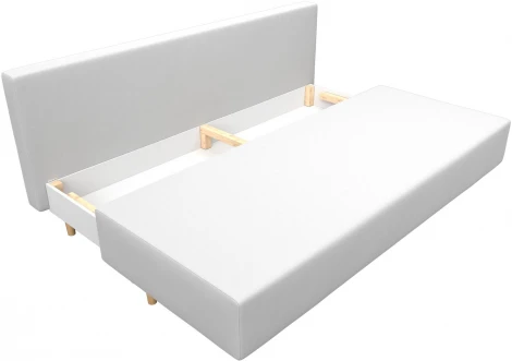 Диван прямой Лига-033 (Белый/Экокожа) Лига Диванов арт.121096