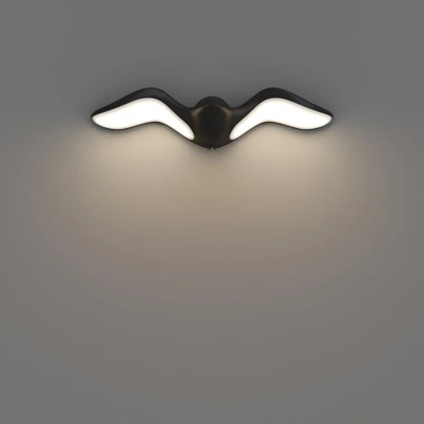 Настенный уличный светильник светодиодный Favourite Larus 4846-2W LEDx12W 3000K IP65