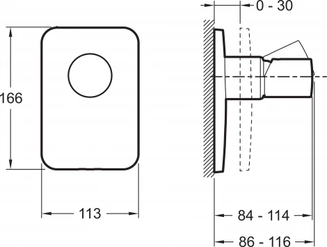 Смеситель Jacob Delafon Toobi E98707-CP для душа