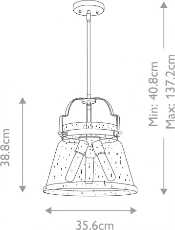 Потолочная люстра на штанге Quoizel Wimberley QN-WIMBERLEY-P-WS (220V)