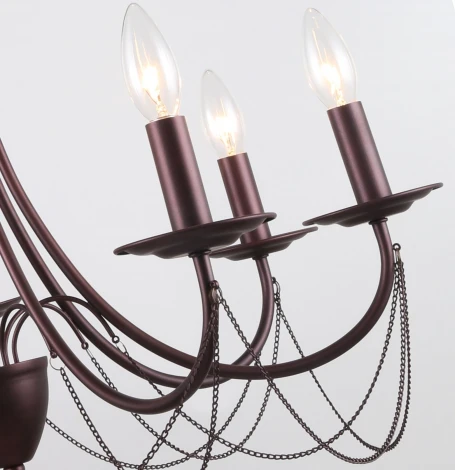 Подвесная люстра F-Promo Plini 2590-7P (220V, на цепи, свеча)