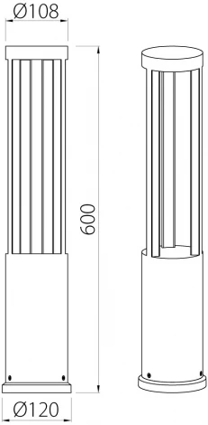 Наземный уличный светильник светодиодный IP54 Natural Concepts Dwell NC-053102-60-SB (220V, круглые)