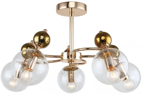 Потолочная люстра на штанге Cleburne LSP-8726 Lussole (220V, шарики, IP21)