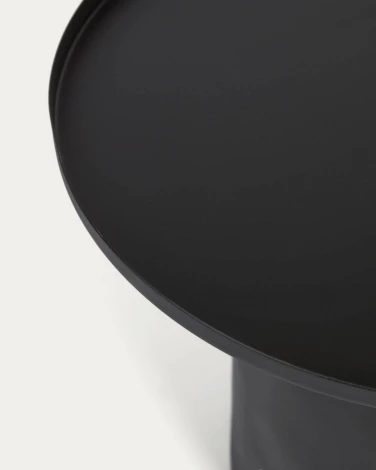 Столик журнальный Fleksa круглый из черного металла Ø 45 см La Forma (ex Julia Grup) арт.109401