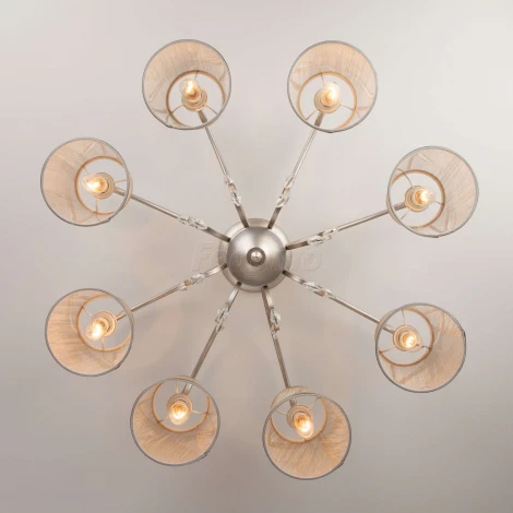 Потолочная люстра Eurosvet Liona 60065/8 серебро (220V)