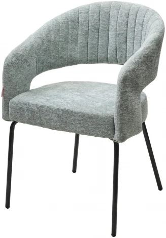 Стул M-City SNUG 3018-04 мятный, шенилл / черный каркас