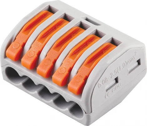 Клемма рычажковая 5-и проводная Stekker 32398