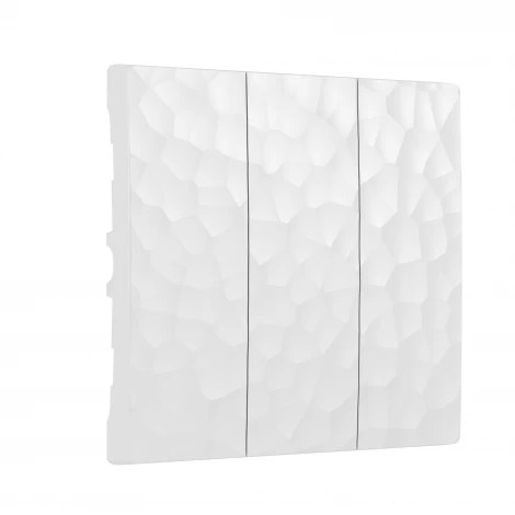 Набор клавиш для выключателя трехклавишного (hammer белый) Werkel W1239001 (a052035)