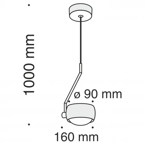 Подвесной светильник Maytoni Lens MOD072PL-L8W3K (LED, 220V, на проводе, шар)
