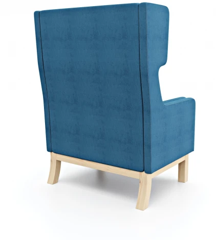 Кресло Arsko Айверс Хай Сосна шенилл синий