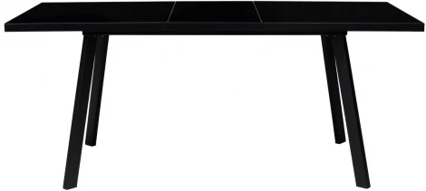 Стол ФИН 120 Черный, стекло/ Черный каркас М-City