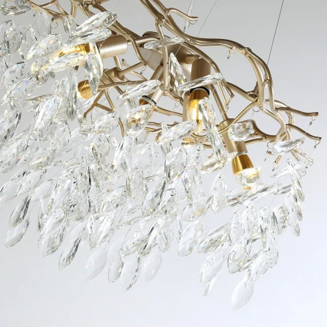 Подвесная люстра Favourite Brillo 3056-7P (220V, на тросе, лепестки, листья, ветки)