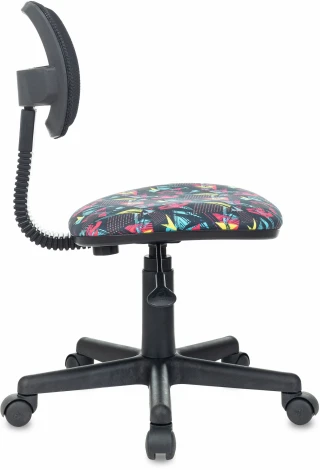 Кресло детское Бюрократ CH-299 черный TW-01 сиденье мультиколор геометрия сетка/ткань крестов. пластик