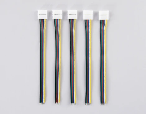 Соединитель гибкий Ambrella Illumination GS7351 односторонний для светодиодной ленты 5050 12/24V (6 конт.) 150 мм