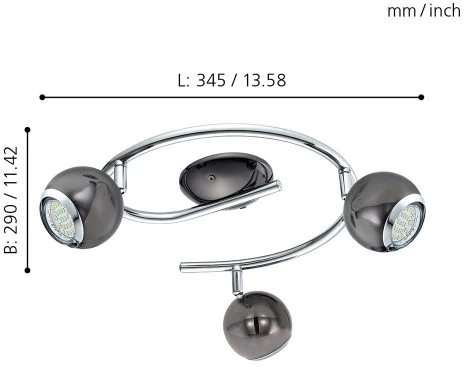 Спот на штанге Eglo Bimeda 31007 (220V, шарики)