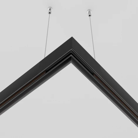 Коннектор угловой Exility накладной черный (магнитный) Maytoni Technical TRA034HCL-41B