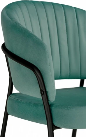 Стул на металлокаркасе Лео (Лео зеленый brandy light 10 / черный) Woodville арт.592484