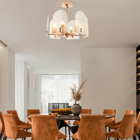 Потолочная люстра на штанге Arte Milano Sorrento-8309 378309/6/390 GD (220V, свеча)