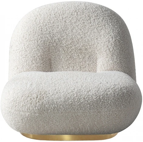 87YY-21045 Кресло Albano иск.мех белый 75*88*64см Garda Decor