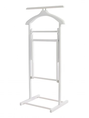 Вешалка костюмная складная В 21Н белый Mebelik 009623