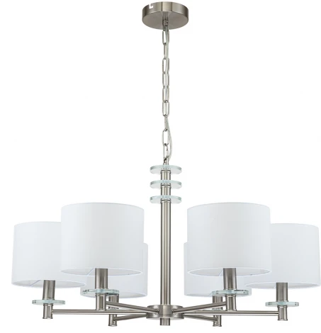 Подвесная люстра Novella 641/6PL E14*60W Satin nickel (220V, на цепи)