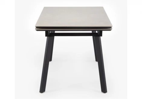 Кухонный стол Notta Норман 140(200)х80 carmen light grey / черный