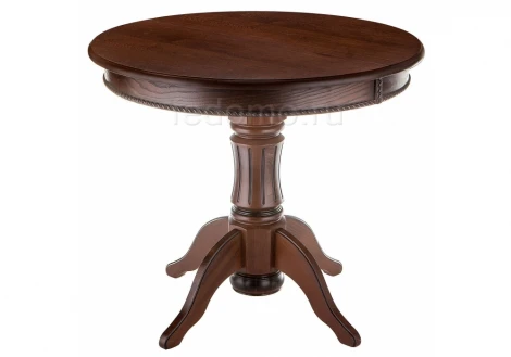 406081 Обеденный стол из дерева Woodville Павия орех с коричневой патиной 406081
