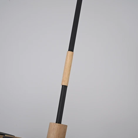 Потолочная люстра Wi-Fi на штанге Turna Dbl L12 Black By ImperiumLoft Turna-Dbl01 (LED, 220V, голосовое управление, умный дом - Алиса)