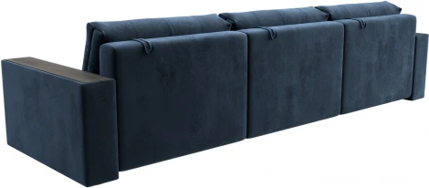 Диван прямой с декором Лига-049 НПБ Лонг Лига Диванов (Велюр) арт.128439