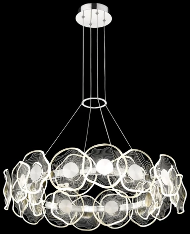 Подвесной светильник Wertmark Helena WE453.24.103 (LED, 220V, пульт управления, на тросе, круглые, кольцо)