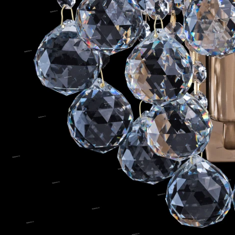 Бра MW-Light Жемчуг 232028201 (220V, хрусталь, подвески, шарики)