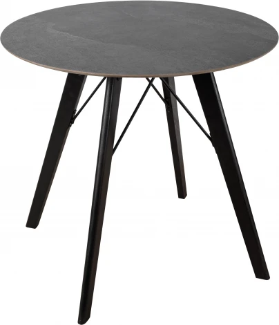 Стол обеденный обеденный JET CERAMIC круглый d-80 (Дерево бук, Венге) CA Wenge Pietra selvatica 80x80