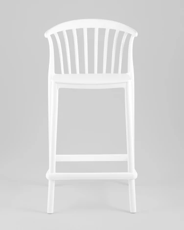 Стул полубарный Campo пластик белый Stool Group арт.УТ000039941