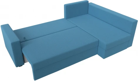 Диван угловой Мансберг правый угол (Голубой/Рогожка) Лига Диванов арт.121539