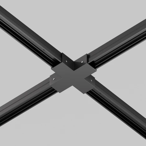 Соединитель X-образный для профиля черный Maytoni Elasity IP O-TR001-CC