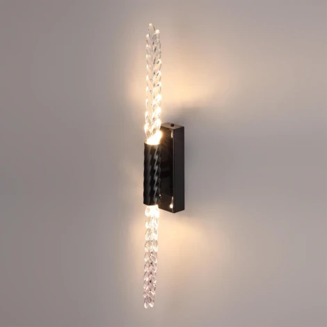 Бра Odeon Light Kolos 5459/5WL черный глянцевый/прозрачн./металл/стекло LED 5W 3000K (220V)