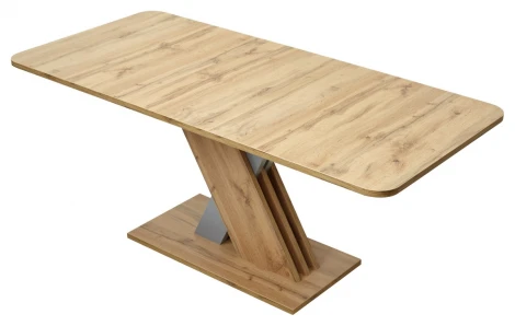 Обеденный стол M-City EXEL 140 Дуб Вотан/ Алюминий