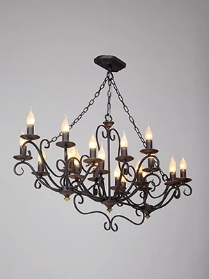 Подвесная люстра Vitaluce V1020/20 (220V, ковка, на цепи, свеча)
