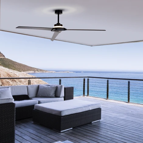 Люстра потолочная-вентилятор с ПДУ Mantra Brisa 8723 (регулировка яркости, LED, 220V, IP44)