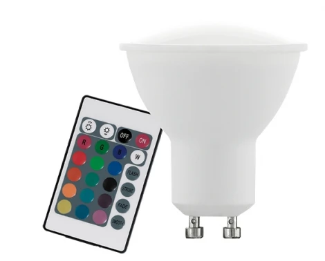 Лампочка светодиодная RGB GU10 4W 220 lm 3000K Eglo Lm_led_gu10 10686