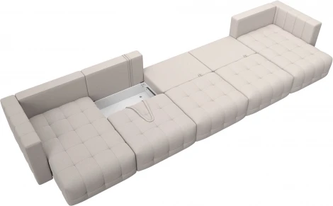 Диван П-образный Лига-052 НПБ МегаЛонг Лига Диванов (Замша) арт.128883