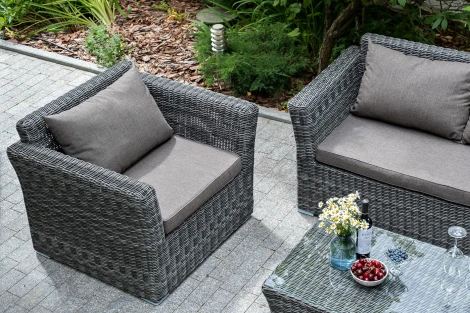 "Капучино" кресло из искусственного ротанга, цвет графит 4SIS арт.УТ-00001793