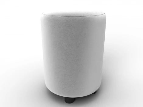 Пуф 001 (ДСП,Фанера/Пластик/Велюр/Молочный) Лига Диванов 132347